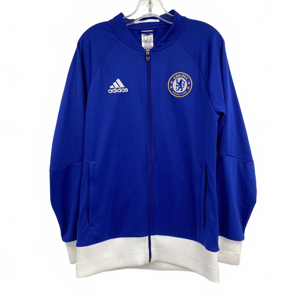 adidas Blue White Jacket | Mens M